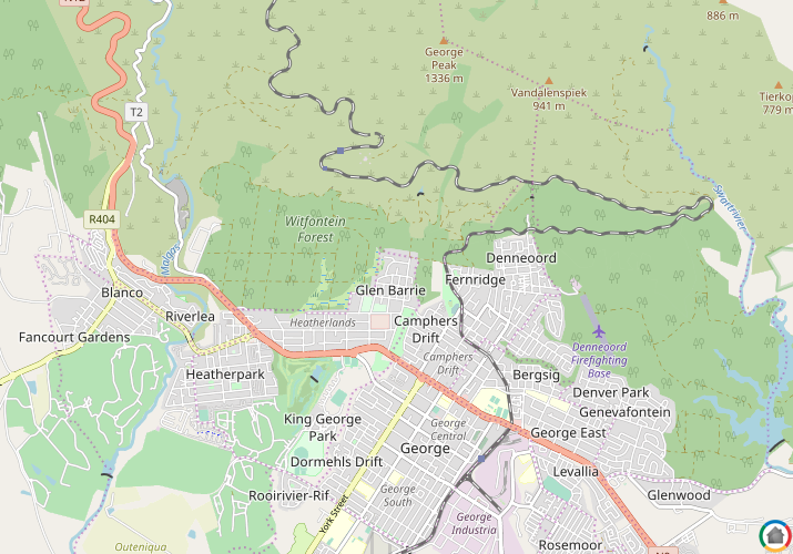 Map location of Glen Barrie